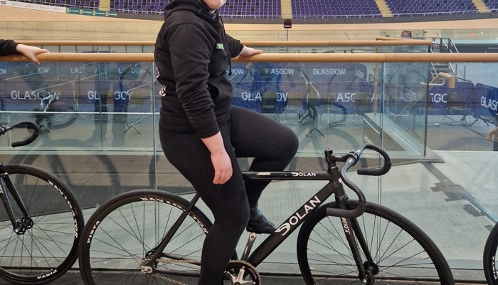 Girl on bike