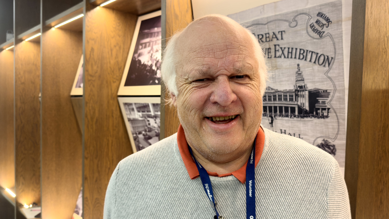 Photograph Douglas Logan, volunteer tour guide