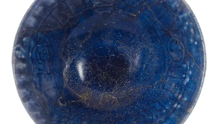 photo of a blue plate made with cobalt