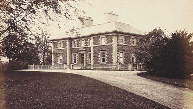 Photograph of a large country house