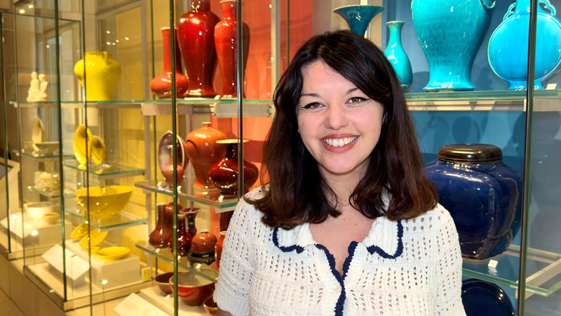 Photograph of chef Julie Lin in The Burrell Collection