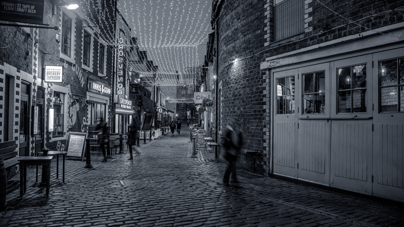 Photograph of Ashton Lane in Glasgow's West End