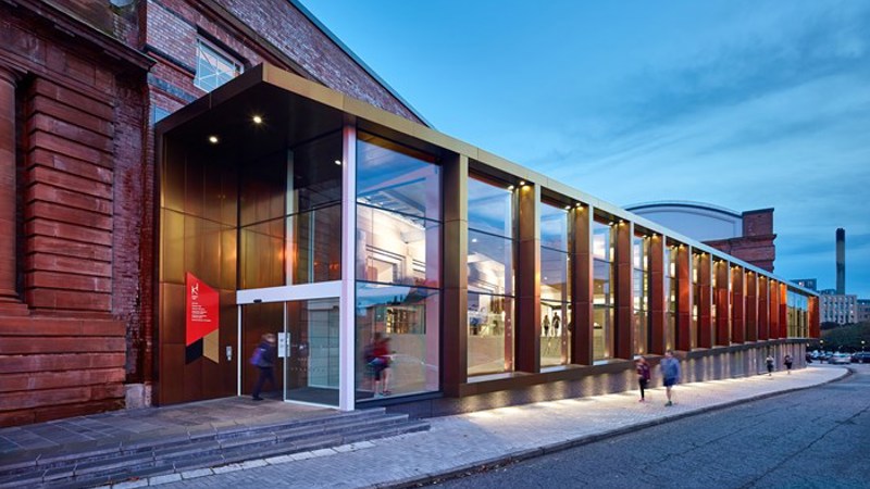 Photograph showing the outside of Kelvin Hall